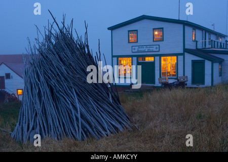 General Store, Schlacht Hafen, Battle Island, St. Lewis Inlet, Viking Trail, südlichen Labrador, Labrador, Atlantik-Kanada, Kanada. Stockfoto