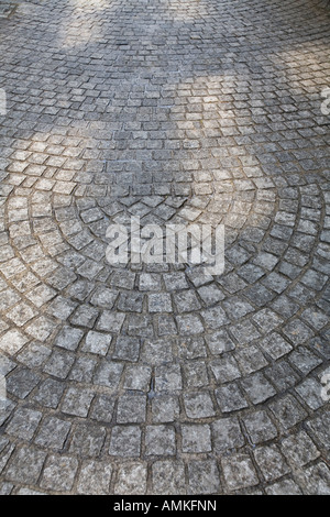 Pflaster in Kagurazaka, Tokyo, Japan Stockfoto