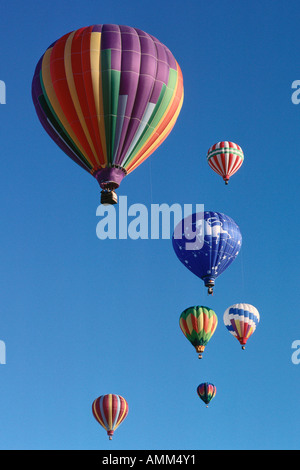 Heißluftballons, Albuquerque Fiesta, Albuquerque, New Mexico, USA Stockfoto