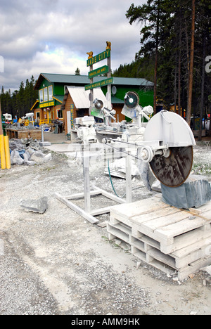 Größte jade Jade City Minen in Welt Cassiar Mountains Cassiar Highway Vancouver BC Kanada Bergbau kostbaren Edelsteine Edelstein Stockfoto