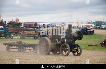 Dampftraktor bei der 2007 Great Dorset Steam Fair Blandford Forum Dorset-England Stockfoto