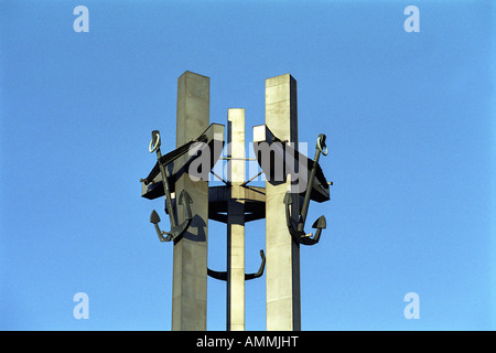 Denkmal für die gefallenen Werftarbeiter von 1970 in Danzig, Polen Stockfoto