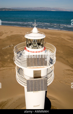 Punta del Fangar Leuchtturm Stockfoto