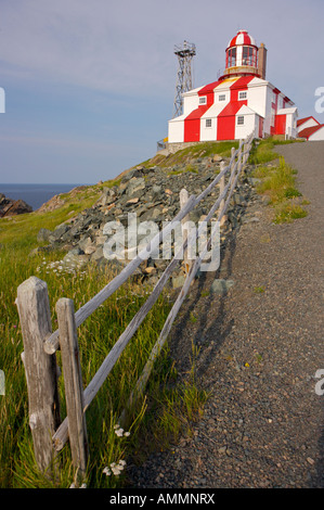 Cape Bonavista Lighthouse, Bonavista Halbinsel Bonavista Bay, Lehrpfad, Neufundland, Kanada. Stockfoto