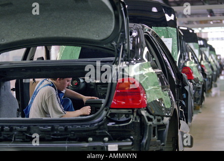 BMW-Fertigung des Modells 3.20i, Kaliningrad, Russland Stockfoto