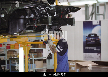 BMW-Fertigung des Modells 3.20i, Kaliningrad, Russland Stockfoto