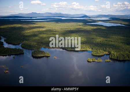 Östlichen Ufer des indischen Teich in der Nähe von Greenville Maine USA Stockfoto