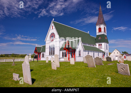 Exterieur der St Pauls anglikanische Kirche in der Stadt der Dreifaltigkeit, Bonavista Halbinsel, Erlebnispfad, Neufundland, Kanada. Stockfoto