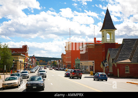 Kirche auf der Hauptstraße, Leadville, Colorado Stockfoto