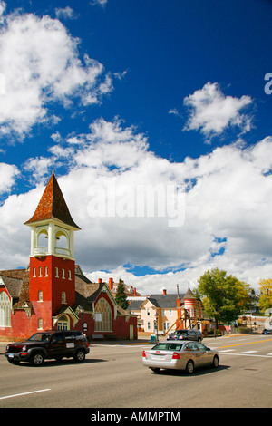 Kirche auf der Hauptstraße, Leadville, Colorado Stockfoto