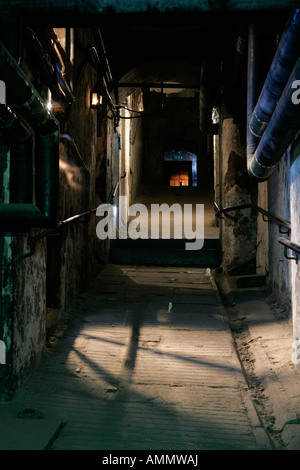 DAS INNERE DES MARY KING ES CLOSE, EDINBURGH. Stockfoto