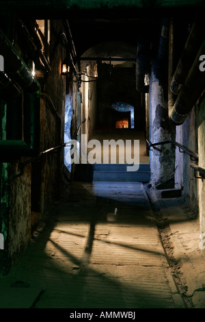 DAS INNERE DES MARY KING ES CLOSE, EDINBURGH. Stockfoto