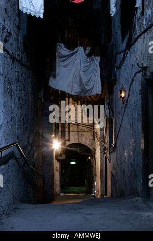 DAS INNERE DES MARY KING ES CLOSE, EDINBURGH. Stockfoto