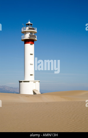 Punta del Fangar Leuchtturm Stockfoto