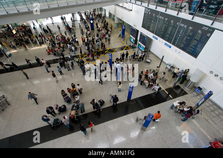 Arrivals Hall Bereich HKG Hong Kong International Airport Stockfoto