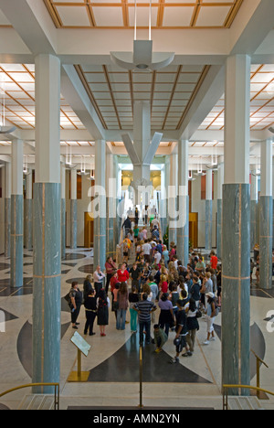 Das Foyer des australischen Bundesparlaments in Canberra Stockfoto