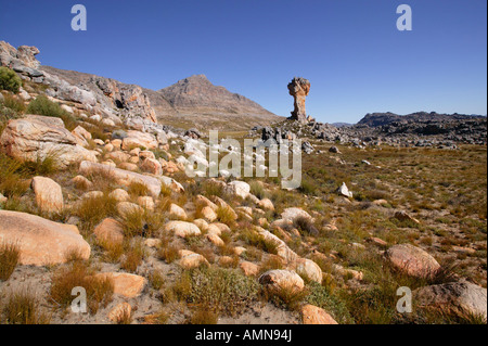 Die Malteser Kreuz Sandstein Felsformation in den Cedarberg Bergen Stockfoto