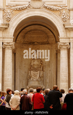 Kolossalstatue des Sitzens Rom "Cesi Roma", Capitoline Museum, Musei Capitolini, Rom, Italien Stockfoto