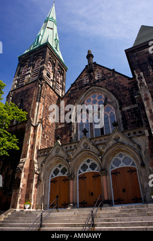 Kirche des Hl. Andreas und Saint David - United Church of Canada in der Innenstadt von Saint John, Bay Of Fundy, New Brunswick, Kanada. Stockfoto