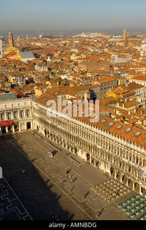 Arial Ansicht von Saint Mark s Quadrat Venedig Italien Stockfoto