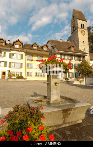 Interlaken Berner Alpen der Schweiz. Altstädter Ring Stockfoto