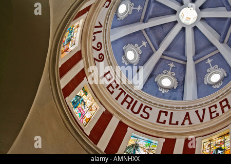 Innere der Kuppel an dem Convento de San Pedro Claver, Cartagena, Kolumbien Stockfoto