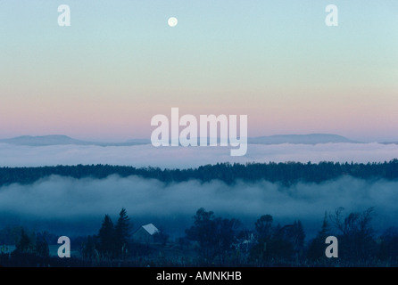 Mond in der Nähe von Kingston Creek, New Brunswick, Kanada Stockfoto