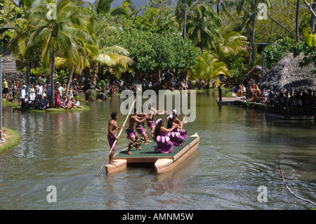 Polynesische Kulturzentrum, La'ie, Hawaii Stockfoto