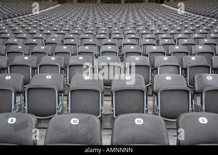 Stadium Seating, Berliner Olympia-Stadion, Deutschland Stockfoto