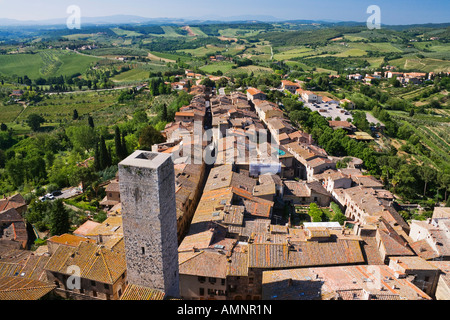 San Gimignano, Toskana, Italien Stockfoto