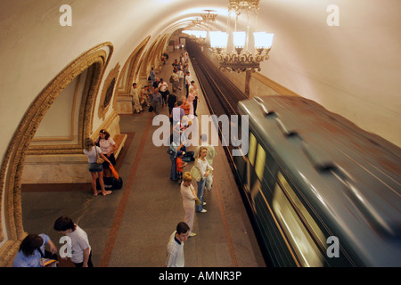 Kievskaya Metro-Station, Moskau, Russland Stockfoto