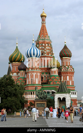 Die Kathedrale Basilius des seligen, Moskau, Russland Stockfoto