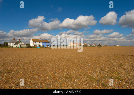 Schindel Straße mit Kiesstrand, in der Nähe von Orford, Aldeburgh, Suffolk, East Anglia, England. Teil der Erbe-Küste. Stockfoto