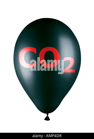 Ballon-CO2-CO2-Ballon Stockfoto