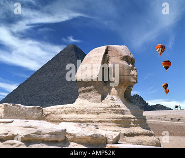 EG - Kairo: Pyramide & Sphinx Stockfoto