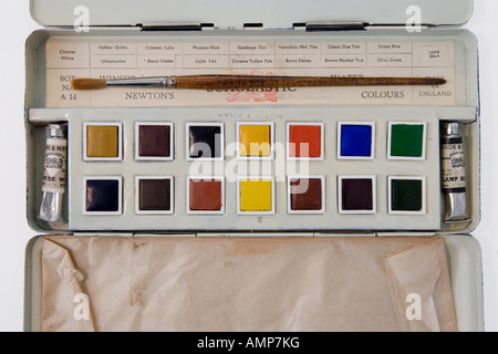 Aquarell-Palette Stockfoto