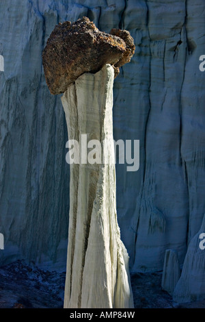 Wahweap Hoodoo Toadstoool White GOST Kalkstein Treppe Escalante National Monument Utah USA Stockfoto