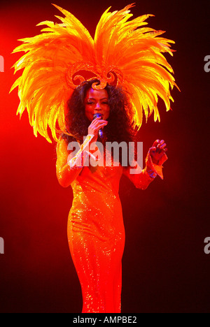 Diana Ross im Konzert in der Odyssey Arena Stockfoto