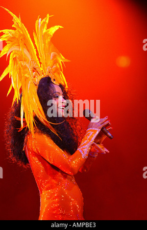 Diana Ross im Konzert in der Odyssey Arena Stockfoto