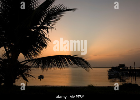 Sunrise, Clarence Town, Long Island, Bahamas Stockfoto