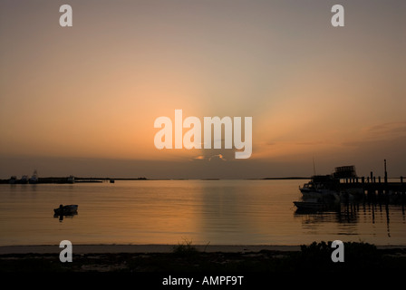 Sunrise, Clarence Town, Long Island, Bahamas Stockfoto