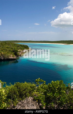 Dean es Blue Hole, Long Island, Bahamas Stockfoto