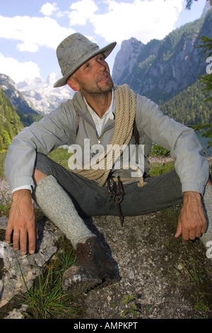 klassische Bergsteigen - Luis Trenker Stockfoto