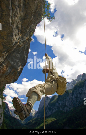 klassische Bergsteigen - Luis Trenker Stockfoto