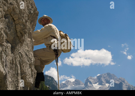 klassische Bergsteigen - Luis Trenker Stockfoto