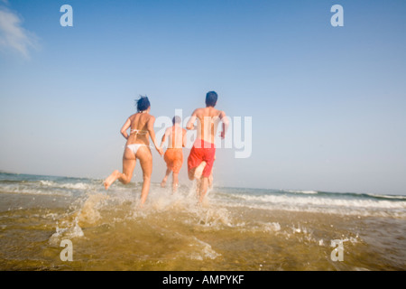 Spiel und Spaß am Strand Stockfoto