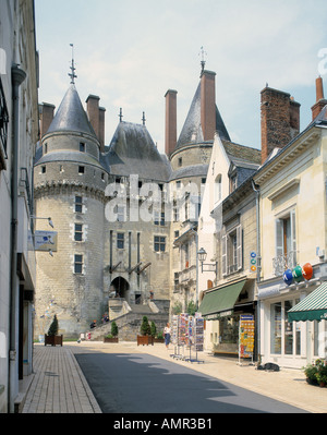 Langeais Festung Indre et Loire Center-Val-de-Loire Frankreich Stockfoto