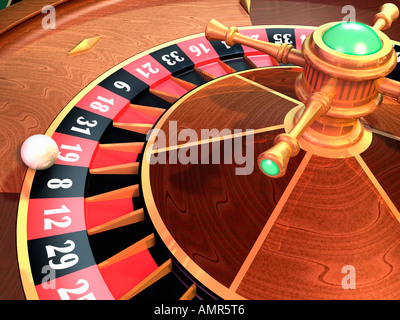 Roulette-Rad Stockfoto