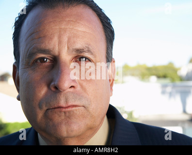 Porträt des Kaufmanns in Stadt Stockfoto