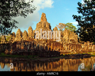 Bayon Angkor Thom Siem Reap Kambodscha Stockfoto